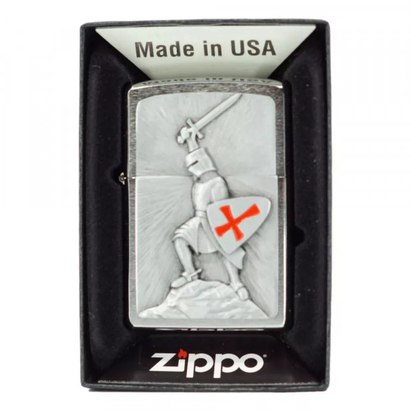 Запальничка бензинова ZIPPO Crusade Victory chrom Перемога, хром (1300103) Запальничка бензинова ZIPPO Crusade Victory chrom Перемога, хром (1300103)
