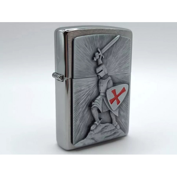 Запальничка бензинова ZIPPO Crusade Victory chrom Перемога, хром (1300103) Запальничка бензинова ZIPPO Crusade Victory chrom Перемога, хром (1300103)