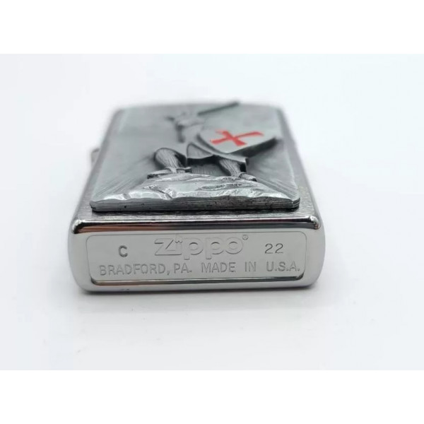 Запальничка бензинова ZIPPO Crusade Victory chrom Перемога, хром (1300103) Запальничка бензинова ZIPPO Crusade Victory chrom Перемога, хром (1300103)