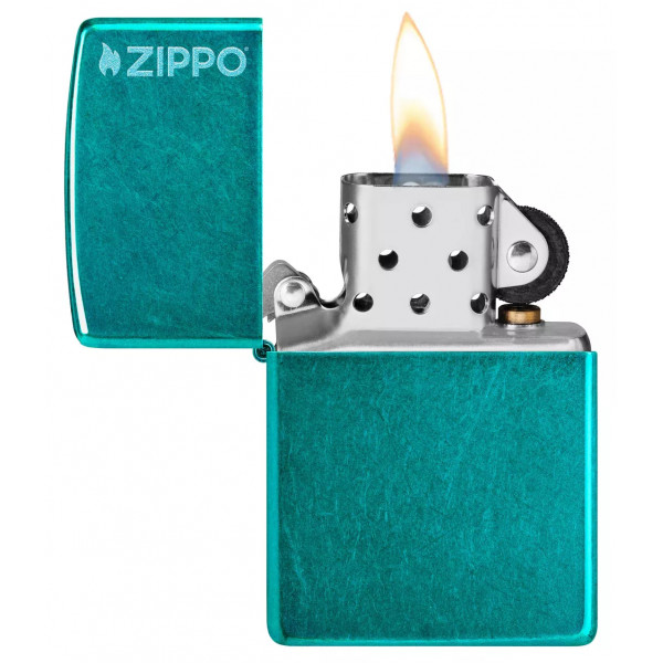 Запальничка бензинова Zippo Classic Candy Teal Zippo logo глянцевий Бірюзовий (24004 ZL) Запальничка бензинова Zippo Classic Candy Teal Zippo logo глянцевий Бірюзовий (24004 ZL)
