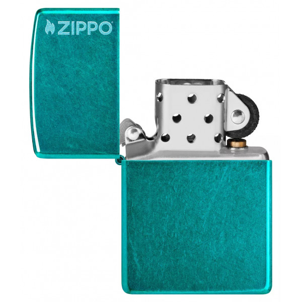 Запальничка бензинова Zippo Classic Candy Teal Zippo logo глянцевий Бірюзовий (24004 ZL) Запальничка бензинова Zippo Classic Candy Teal Zippo logo глянцевий Бірюзовий (24004 ZL)