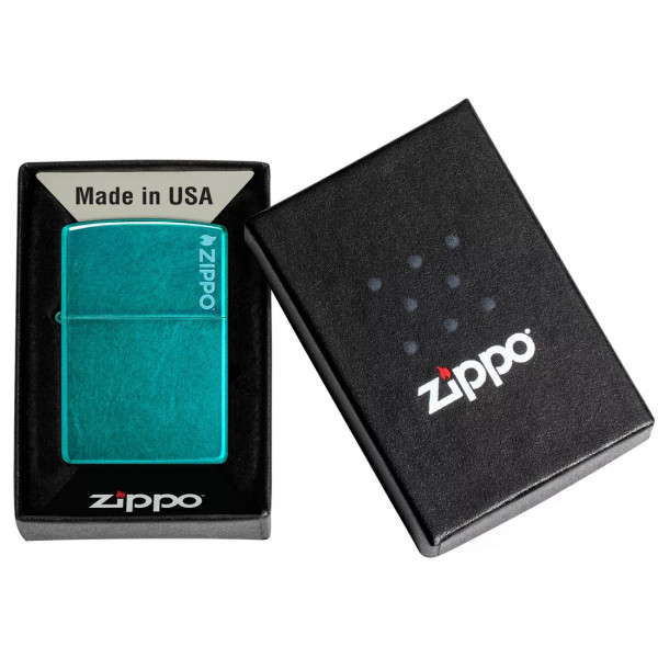 Запальничка бензинова Zippo Classic Candy Teal Zippo logo глянцевий Бірюзовий (24004 ZL) Запальничка бензинова Zippo Classic Candy Teal Zippo logo глянцевий Бірюзовий (24004 ZL)