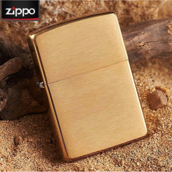 Запальничка Zippo (Зіппо) BR FIN SOLID BRASS 204B