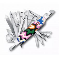 Ніж складаний 91 мм Victorinox SWISSCHAMP DESIGN Swiss Champ 33 функції 8 шарів Різнокольоровий (1.6795.7_R1040u)