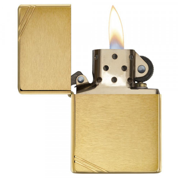 Запальничка Zippo (Зіппо) VINTAGE BRUSHED FIN BRASS 240 Запальничка Zippo (Зіппо) VINTAGE BRUSHED FIN BRASS 240