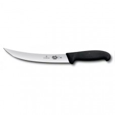Кухонний ніж м'ясника Victorinox Fibrox Breaking 25 см Чорний (5.7203.25)