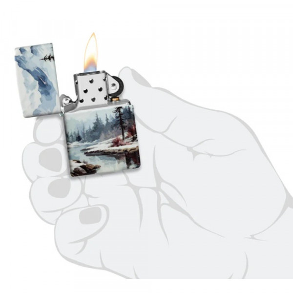 Запальничка Zippo (Зіппо) Frozen Valley 46702 Запальничка Zippo (Зіппо) Frozen Valley 46702