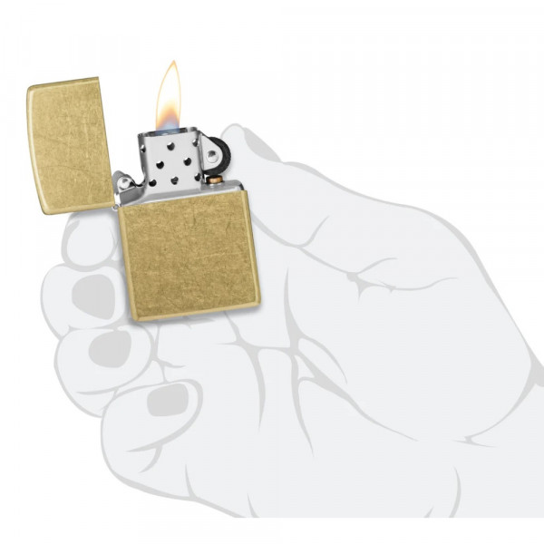 Запальничка Zippo (Зіппо) Regular Street Brass 48267 Запальничка Zippo (Зіппо) Regular Street Brass 48267