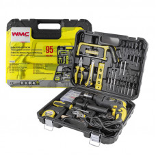 Набір інструментів з ударним дрилем 95 предметів WMC Tools WT-1095