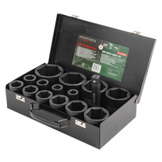 Набір головок ударних глибоких 3/4'' 14 предметів (6 граней) (17,19,22,24,27,30,32,36,41,46,50,55,60,65мм) ROCKFORCE RF-6142-5MPB