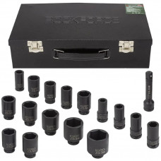 Набір глибоких ударних головок 3/4''16пр.(6гр.)(17,19,21,22,24,27,30,32,34,35,36,36-12гр,38,41,46,50мм) RockForce RF-6163-5MPB