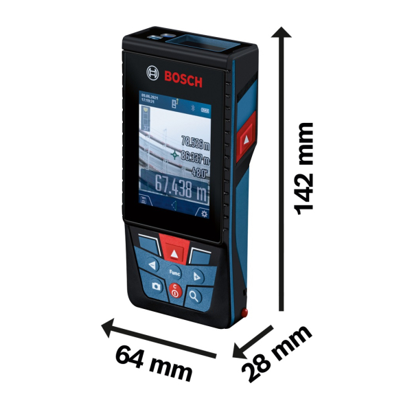 Лазерний далекомір Bosch Professional GLM 150-27 C з чохлом 0601072Z00