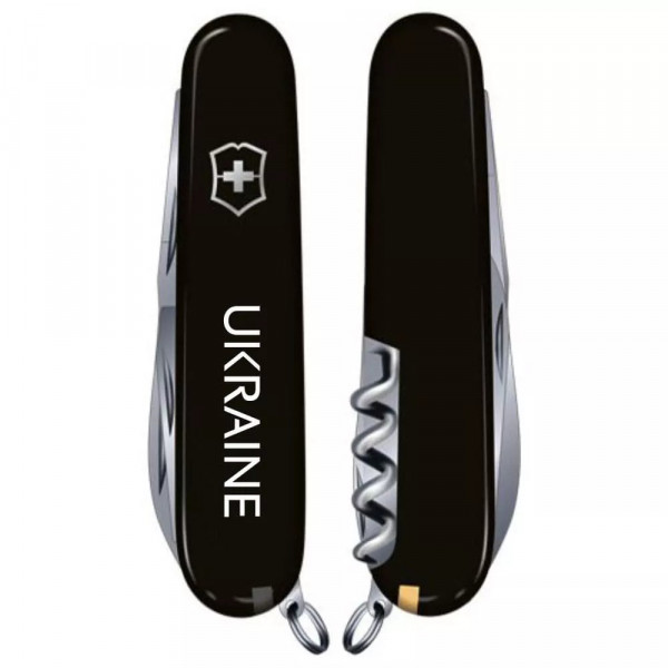 Складной нож Victorinox Spartan Ukraine 91 мм 12 функций Ukraine (1.3603.3_T0140u)