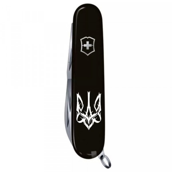 Складной нож Victorinox Climber Ukraine Трезубец готический белый (1.3703.3_T0630u)