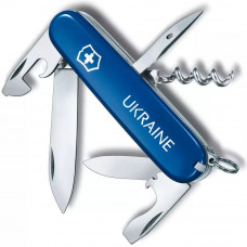 Складаний ніж 91 мм Victorinox Spartan Ukraine Ukraine 2 шари 12 функцій Синій (1.3603.2_T0140u)