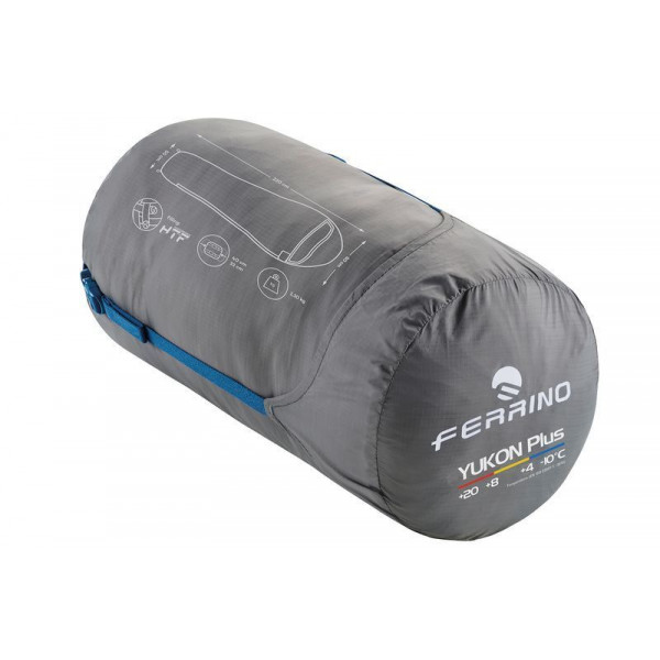 Спальний мішок Ferrino Yukon Plus +4°C Blue Right (86357NBBD) (931765)