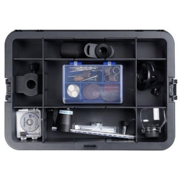 Акумуляторний мультиінструмент Dremel 8250-5/65, 2 акб 12 V 2.0 Ah, з/п GAL12V-20, аксесуари, в коробці F0138250JF