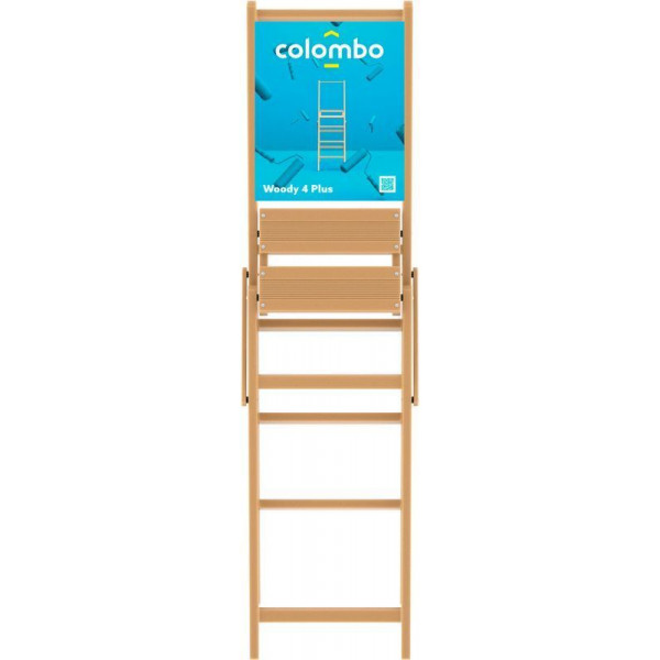 Драбина Colombo Woody Plus 4 щаблі (S130LL4W) (930887)