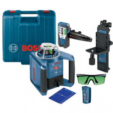 Ротаційний лазерний нівелір Bosch Professional GRL 300 HVG в чемодані з приймачем LR1, пультом RC1, тримачем WM 4, акб, з/п, окулярми, мішенню 0601061701