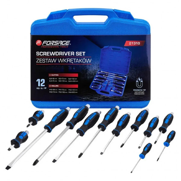 Набір силових ударних магнітних викруток (SL/PH) Forsage F-21310