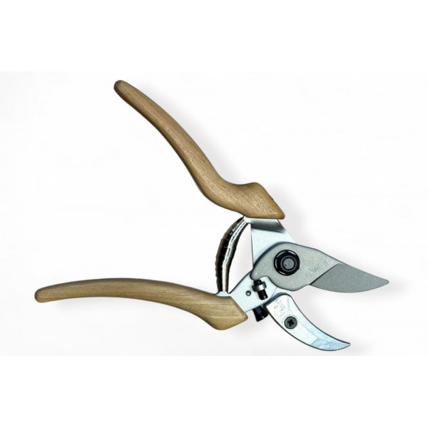 Секатор з ковадлом LOWE N8.107 Natural Series, зріз 24 мм, дерев’яні ручки з гікорі Секатор з ковадлом LOWE N8.107 Natural Series, зріз 24 мм, дерев’яні ручки з гікорі