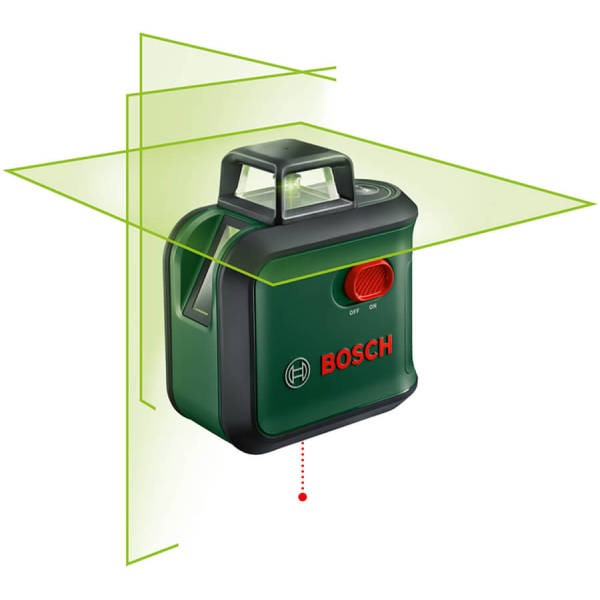 Лазерний нівелір Bosch AdvancedLevel 360 з футляром, батарейками, штативом TT 150 0603663B04