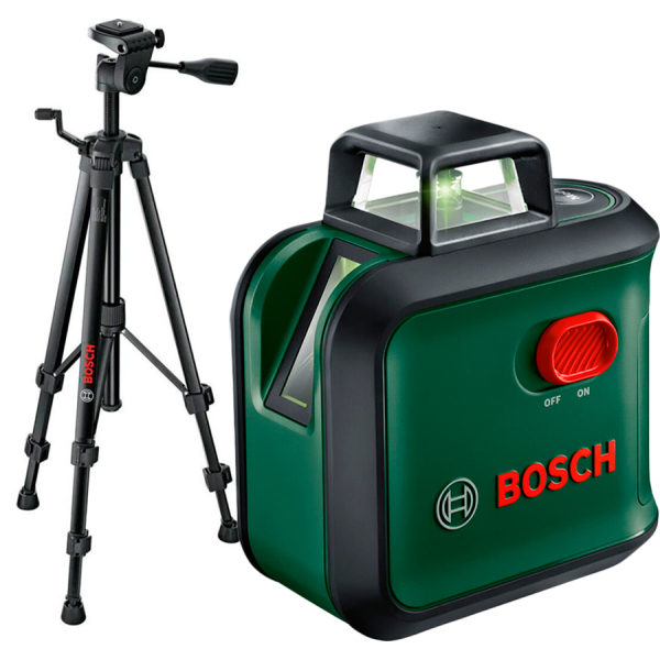 Лазерний нівелір Bosch AdvancedLevel 360 з футляром, батарейками, штативом TT 150 0603663B04