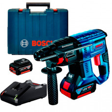 Акумуляторний безщітковий перфоратор Bosch Professional GBH 180-Li в чемодані, 2 акб GBA 18V 4.0Ah та з/п GAL 18V-40 0611911121