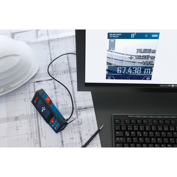 Лазерний далекомір Bosch Professional GLM 150-27 C з чохлом 0601072Z00