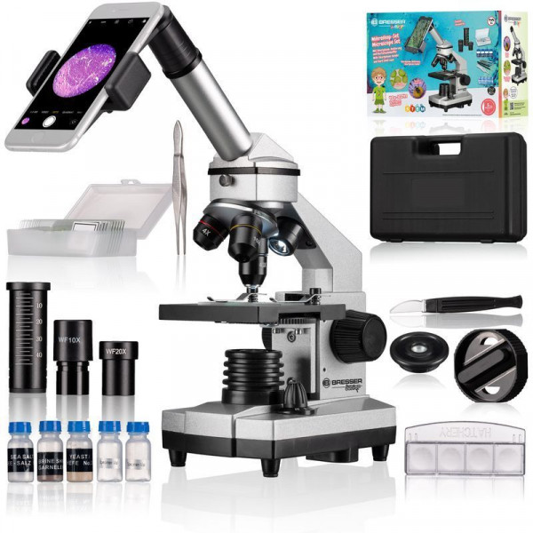 Мікроскоп Bresser Junior Biolux CA 40x -1024x з адаптером для смартфона + кейс (8855002) (925912)