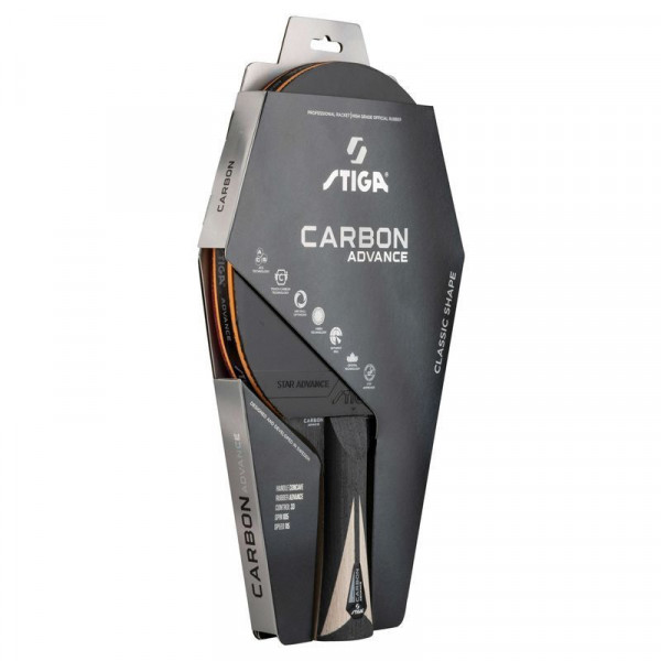 Ракетка для настільного тенісу Stiga Carbon Advance FL (1215-1001-35) 932355 Ракетка для настільного тенісу Stiga Carbon Advance FL (1215-1001-35) 932355