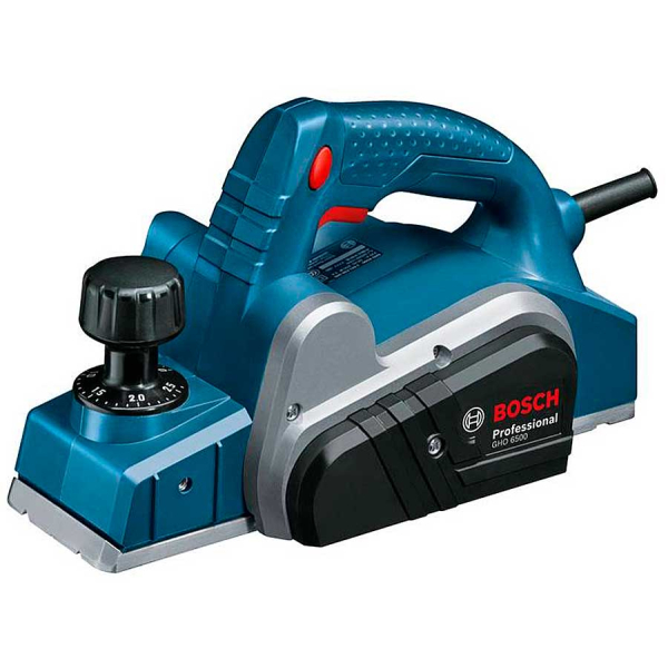 Рубанок Bosch Professional GHO 6500 із паралельним упором, заточуючим пристроєм, калібрувальним шаблоном 0601596000