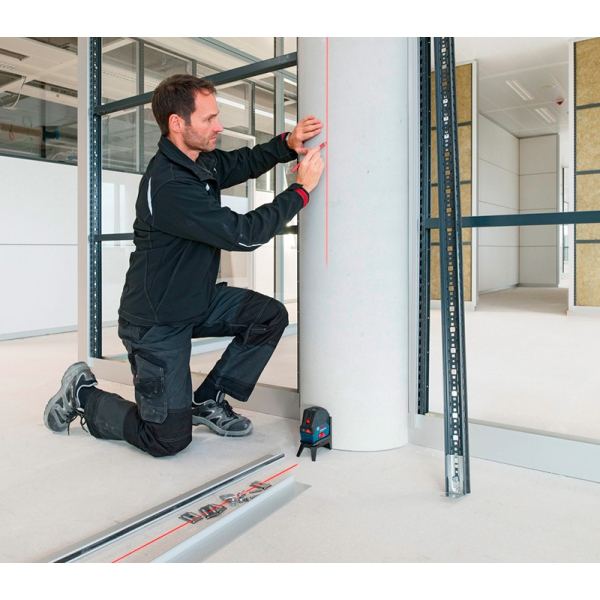 Комбінований лазер Bosch Professional GCL 2-50 в чемодані з приймачем LR 6, тримачем RM 1 0601066F01