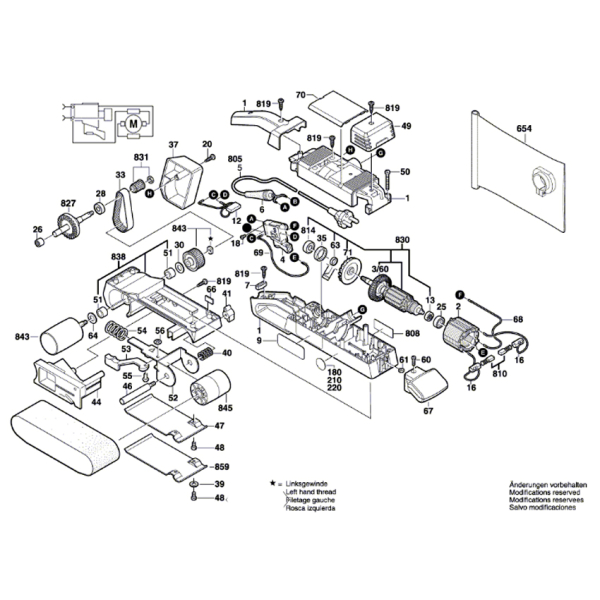 Стрічкова шліфмашина Bosch Professional GBS 75 AE 0601274708