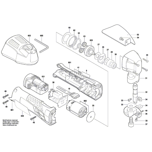 Ножиці по металу акумуляторні Bosch Professional GSC 12V-13 без акб та з/п 0601926105