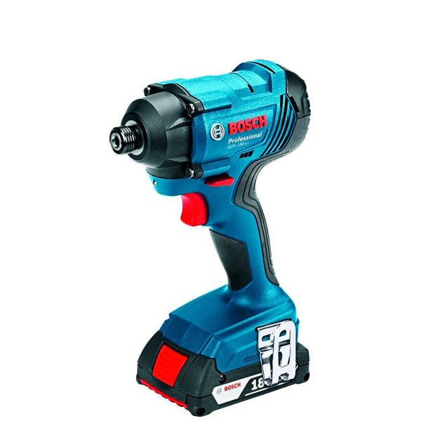 Гайкокрут акумуляторний Bosch Professional GDR 180-LI в чемодані з 2 акб GBA 18V 2.0Ah та з/п GAL 18V-40 06019G5123