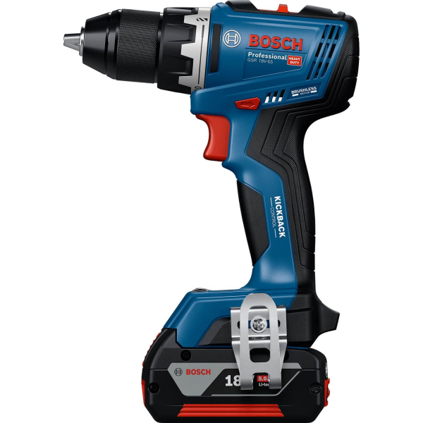 Акумуляторний дриль-шурупокрут Bosch GSR 18V-65 (06019N3203) 2 Аку 5Ач + ЗП та L-Boxx