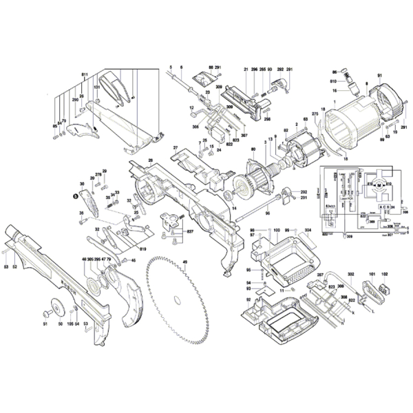Комбінована пила Bosch GTM 12 JL Professional 0601B15001