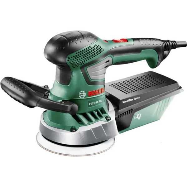 Ексцентрикова шліфувальна машина Bosch PEX 400 AE у валізі 06033A4000