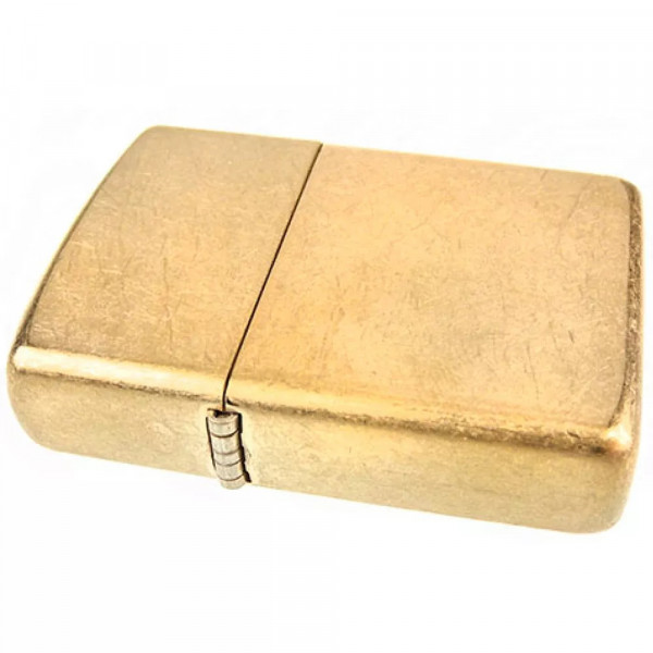 Запальничка бензинова армована ZIPPO Armor® Gold Tumbled Brass золотистая (28496) Запальничка бензинова армована ZIPPO Armor® Gold Tumbled Brass золотистая (28496)