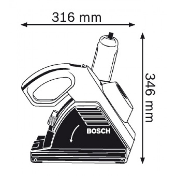 Штроборіз - бороздоділ BOSCH GNF 35 CA (0601621708)