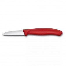Ніж для чистки овочів 6 см Victorinox Swiss Classic Paring лезо пряме, гладке, червоний (6.7301.C1)