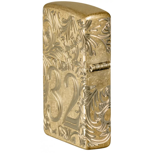 Запальничка армована бензинова ZIPPO Armor® Tumbled Brass 1932 Filigree Design, золотиста (46776) Запальничка армована бензинова ZIPPO Armor® Tumbled Brass 1932 Filigree Design, золотиста (46776)