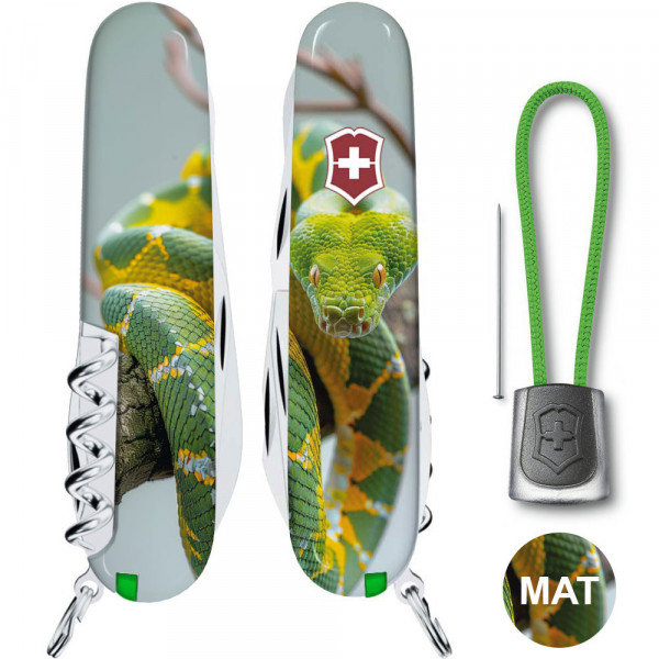Складаний ніж Victorinox CLIMBER ZODIAC Зелена змія 1.3703.7.Z4270pk
