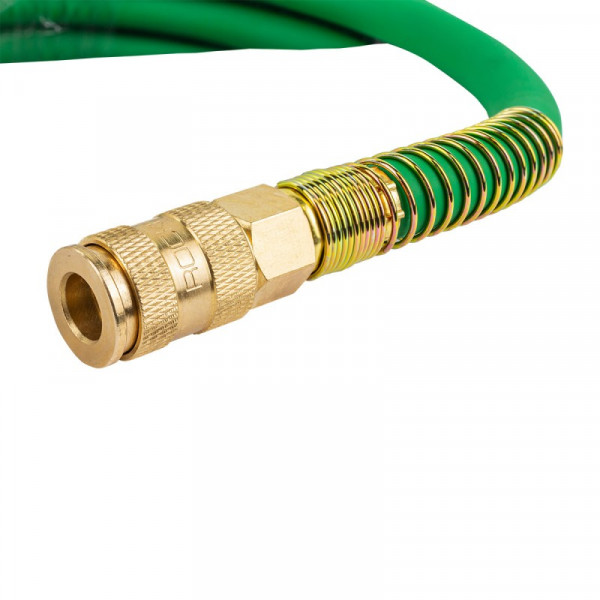 Шланг гумовий повітряний армований з фітингами 10*16мм*10м ROCKFORCE RF-AHC-52F