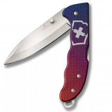 Складаний ніж 136мм Victorinox EVOKE Alox 4 функції блокування кліп Синьо-червоний (0.9411.D221)
