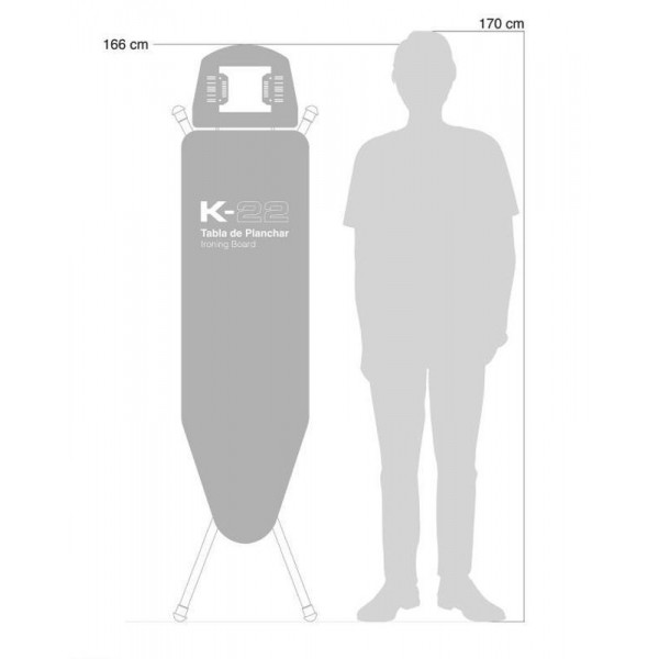 Дошка для прасування Rolser K-22 Black Tube Logos Gris (K06016-2063) 932276