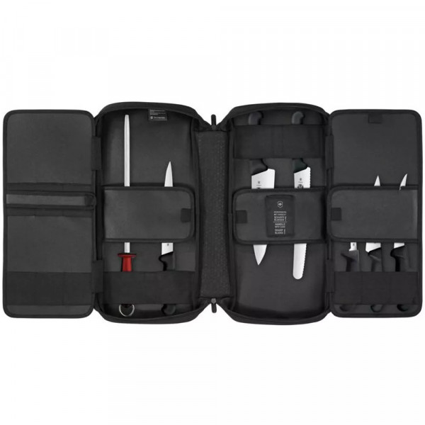 Професійний кухонний набір Victorinox Chef’s Knife Folder Compact Set, 16 інструментів органайзер Чорний (5.4963.1)