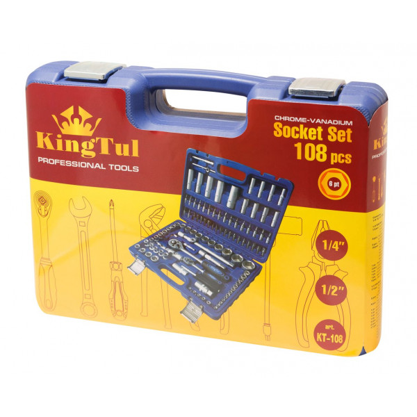 Набір інструментів 108пр. 1/2",1/4" (6гр.) (4-32мм) Набір інструментів 108пр. 1/2",1/4" (6гр.) (4-32мм)