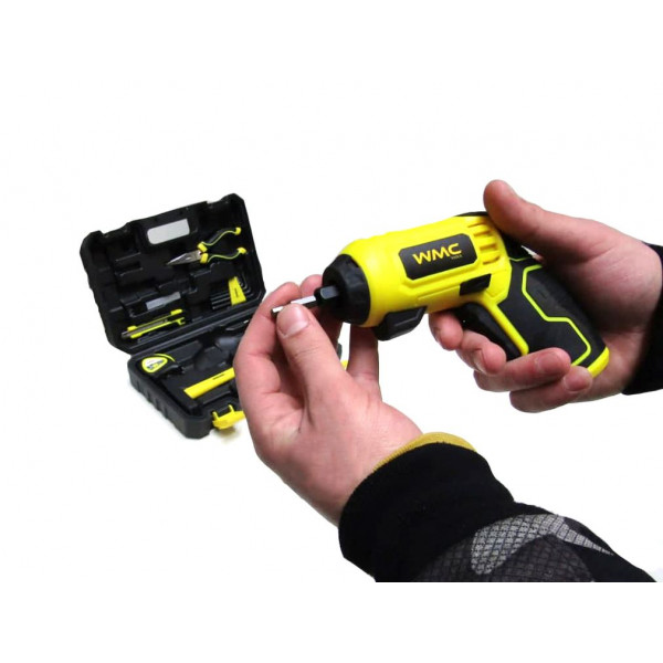 Акумуляторна викрутка з набором інструментів 47 предметів WMC TOOLS 1047